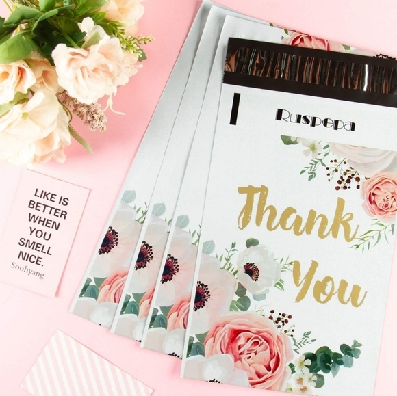 🔹️🔟 Poly Mailers small floral  6 x9 inches bundle  ✨️🌸 - Picture 3 of 4